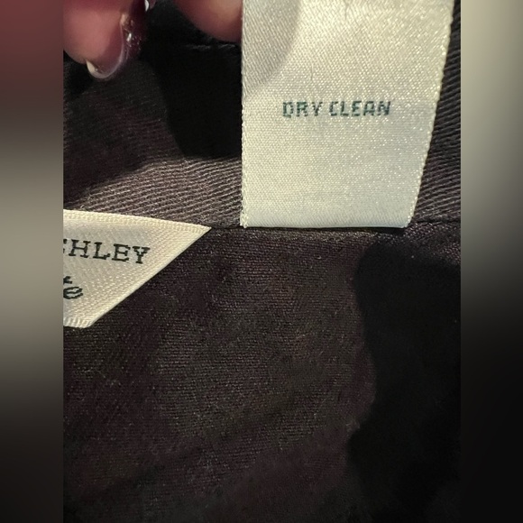 Laura Ashley Black Jean Denim Beaded Embroidered Jacket Cotton Size PM - Picture 8 of 8